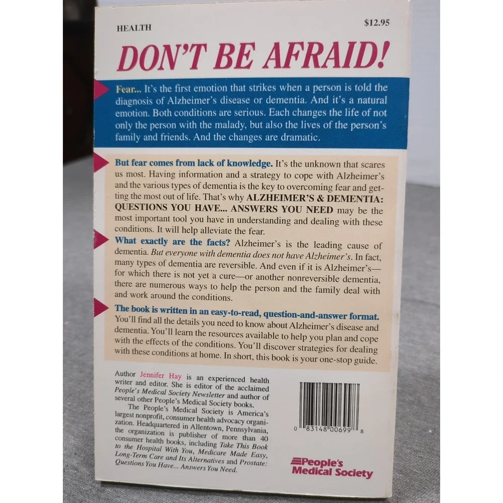 VTG 1996 Alzheimer's & Dementia Q&A by Jennifer Hay, People's Medical‎ Society
